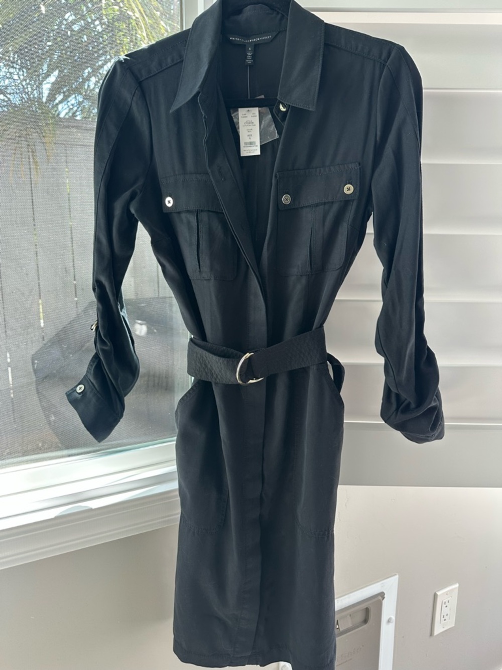 NWT WHBM Utility Shirt Dress